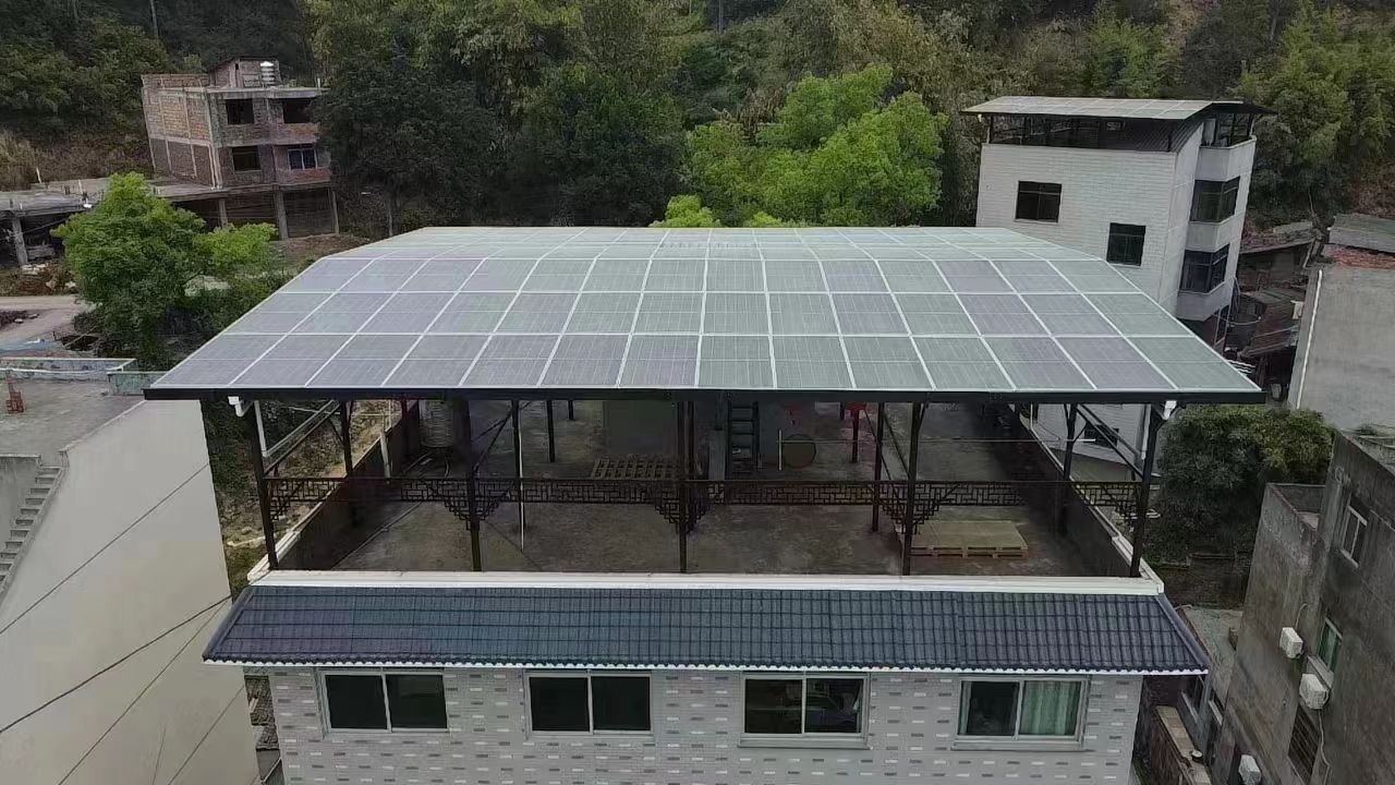 宜城15kw+10kwh自建别墅家庭光伏储能系统